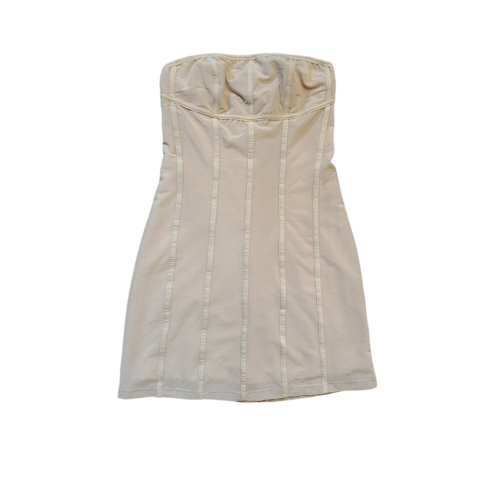 Urban Outfitters UO Bari Corset Mini Dress Womens S Tan Body Con NWOT